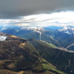 Flugwegposition um 15:03:47: Aufgenommen in der Nähe von Gemeinde Anras, Österreich in 2842 Meter